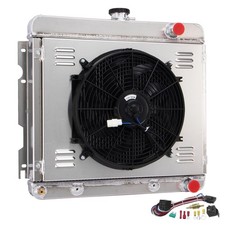 3-row Aluminum Radiator With 14 Fan For 67-73 Valiant Duster Dart 225 L6