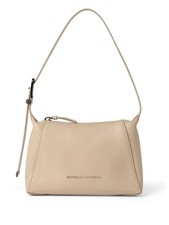 BRUNELLO CUCINELLI WOMEN'S SABBIA LEATHER SHOULDER BAG MSRP $2860