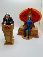 Cobra Throne and Podium Gold Classified 1:12 Scale 3D Printed - Combo Bundle!