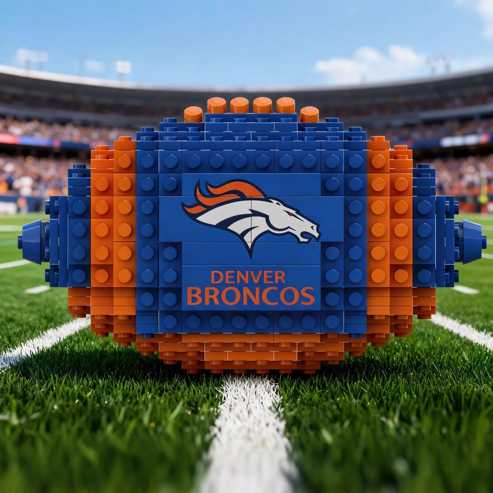 Creative American Football Building Blocks Model Kit Collectible Toy NO BOX