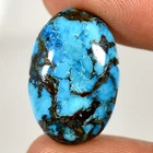 Natural Blue Turquoise Oval Cabochon Gemstone 15.15Cts. 15mm. 22mm. 05mm.