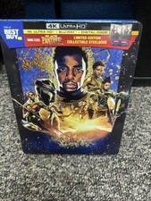 Black Panther 4K Steelbook BRAND NEW & FACTORY SEALED OOP *Loose Disc Inside*