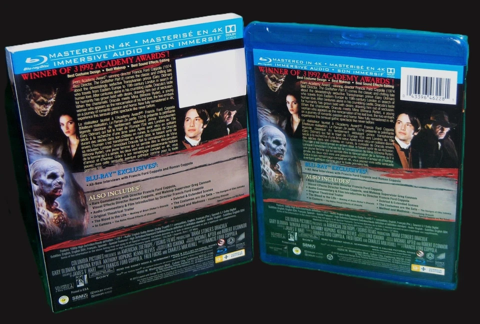 NEW RARE OOP BRAM STOKER'S DRACULA BLU RAY HORROR MOVIE 1992 CANADIAN SLIPCOVER - Image 2 of 3