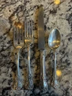 Vintage Towle Old Master Sterling Silver Place Setting (2 Forks, Spoon, Knife)