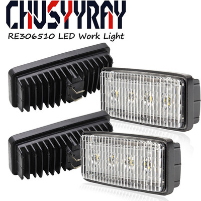 4x LED HEADLIGHT LAMP BULB For Deere Tractors 7200, 7400, 7600, 7700, 7800