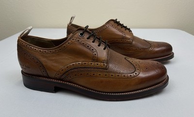 Grenson x Rag & Bone Brown Leather Wingtip Lace Up Dress Shoe Men s Sz 43EU 10US