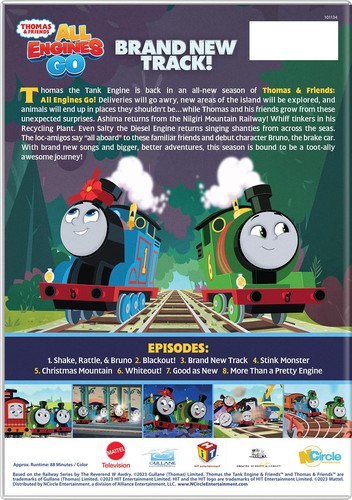 Thomas & Friends: All Engines Go! Brand New Track (DVD) Glee Dango (US IMPORT) - Picture 2 of 3