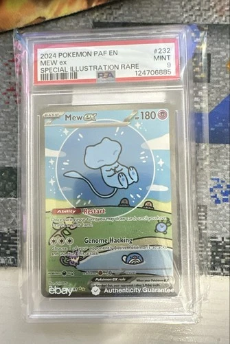 Mew ex 232/091 SV: Paldean Fates Holo PSA 9