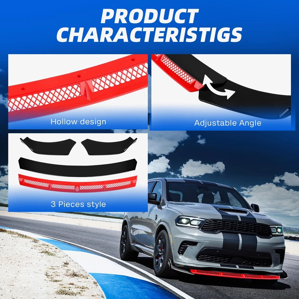 Kits de carrocería de alerón divisor de labios parachoques delantero para Ford Focus RS ST mk2 mk3 piezas Foto 4 de 4