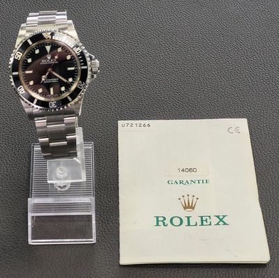 ROLEX Submariner No Date Stahl - Ref. 14060 black 40mm - mit Papiere/ohne Box
