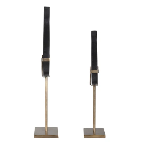 Uttermost Black Flame Sculptures S/2 - Picture 2 of 5