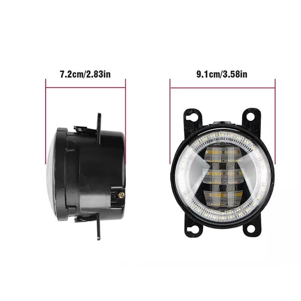 Luz antiniebla LED para coche 2 piezas para Honda Civic CRV City Accord con intermitente Foto 3 de 4