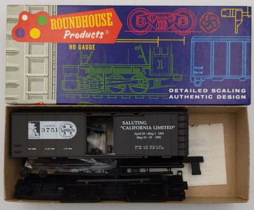 Roundhouse 3751 HO Santa Fe 40' California Limited Boxcar Kit | Zustand: New