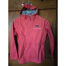 PATAGONIA - H2No - Kids XL 14 Red Hooded Rain Jacket Waterproof Lightweight