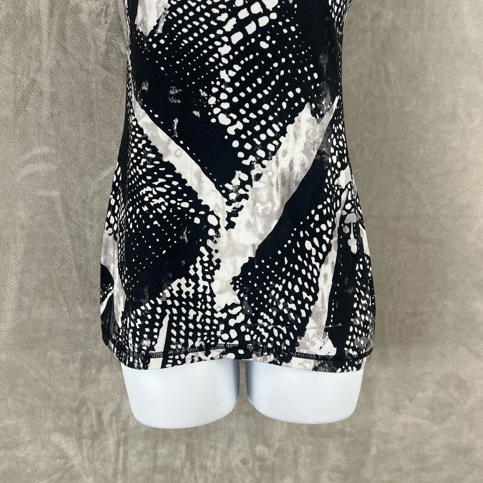 Camiseta sin mangas Lululemon Power Y para mujer talla 4 negra estampado estático yoga Foto 4 de 4