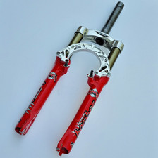 Marzocchi Bomber Z3.5 Suspension Forks Fork 1 1/8" 26" wheel red 1999 retro bike