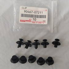 10pcs Genuine Toyota Lexus Oem New Engine Cover Grille Clips 90467-07211