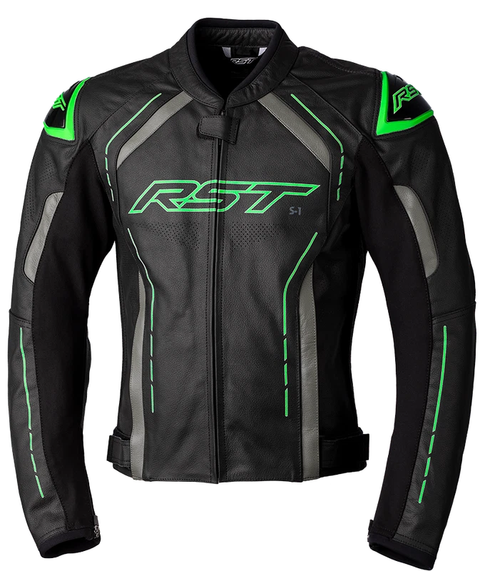 RST S1 Leather Black Grey Green, photo 1 of 6