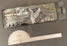 General Hardware Mfg. Co. no. 18 Protractor Stainless Steel Made in USA