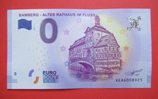 0 Euro Note  Bamberg Old Town Hall in the River  2018 Germany | Ticket € Souvenir