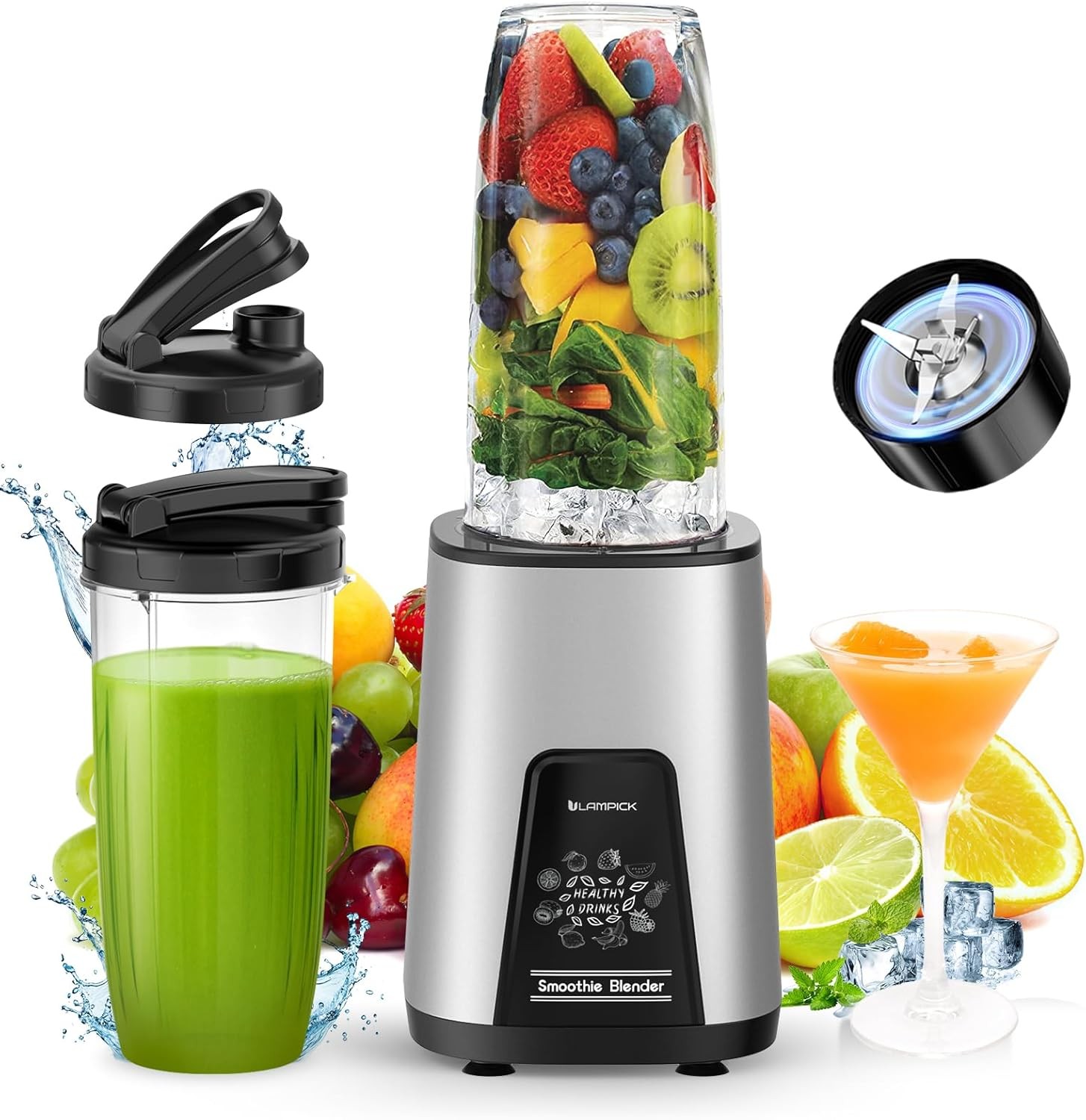 Personal Blender for Smoothies, BPA-Free Portable Cup, Protein Shake Maker
