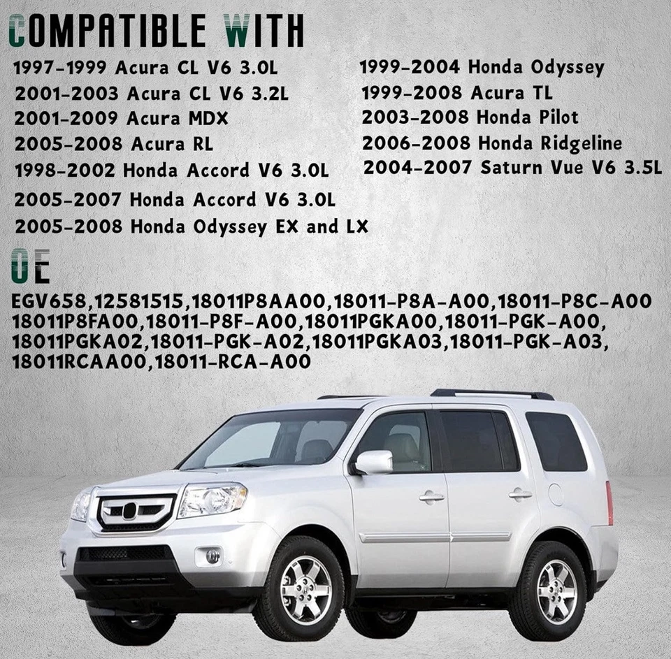 VÁLVULA EGR con junta compatible con: Acura CL MDX RL TL Honda Accord Odyssey Pilot Ridgeline  Foto 3 de 4