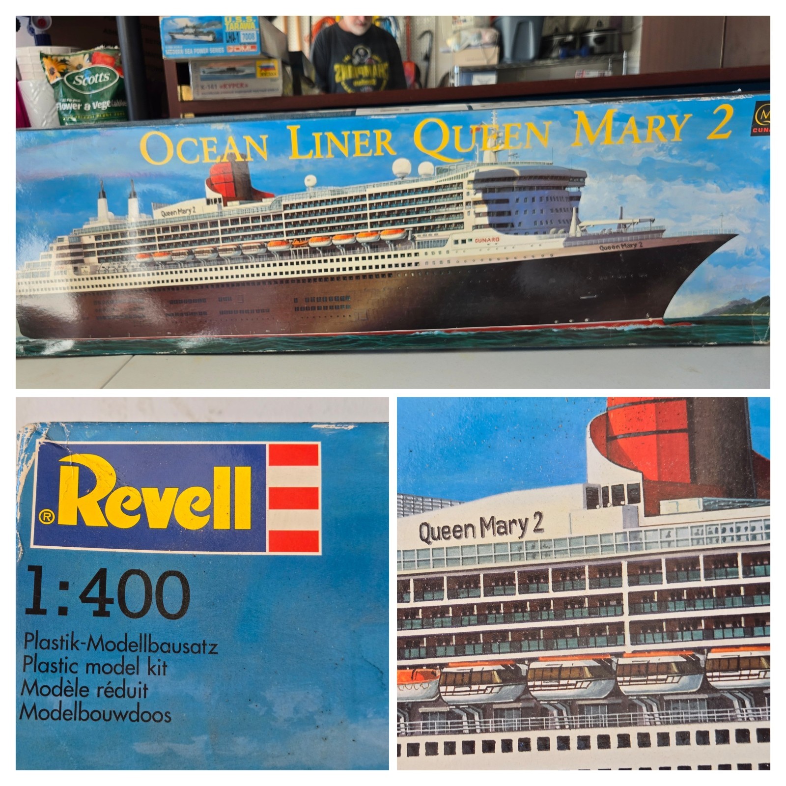 NEW! Revell #05223 Ocean Liner Queen Mary 2 QM2 Cunard 1:400
