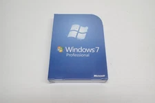 Microsoft Windows 7 Pro Professional 32 / 64bit Kit DVD Media + Key Sealed Box