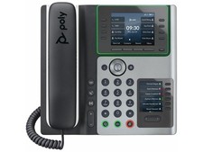 HP Poly Edge E400 IP Phone and PoE enabled, Corded desktop phone TAA Compliant 