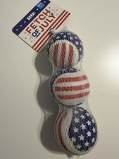 Bark Fetch Of July Dog Tennis Balls Toys