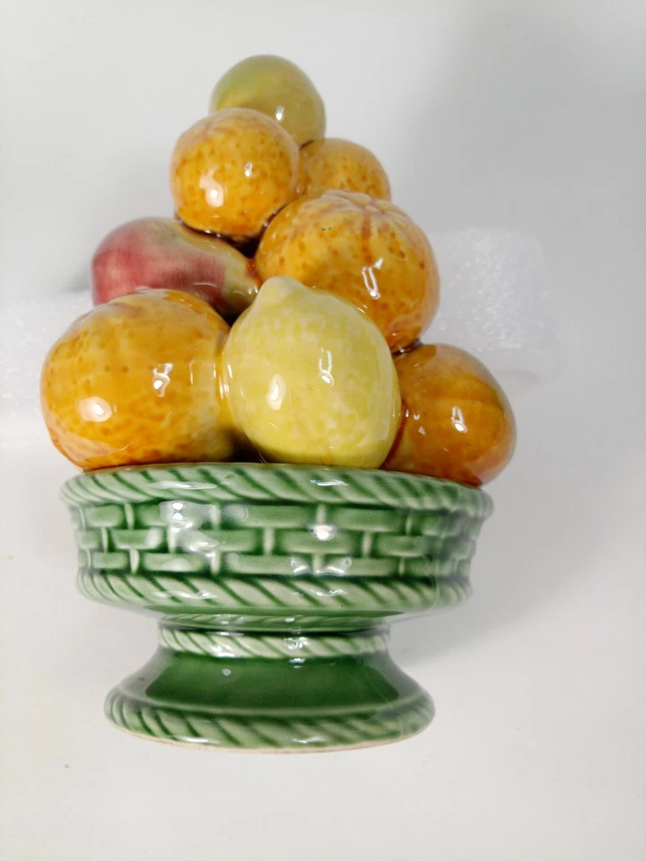 Secla Majolica Fruit Tower Topiary Centrepiece; 20 cm tall; Portuguese Glazed - Image 4 of 4