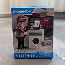 Playmobil Figur Miele Service-Techniker mit Waschmaschine