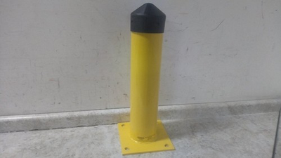 #ad Eagle 1755 24 In Overall Height Yellow Carbon Steel Bolt On Bollard $59.99