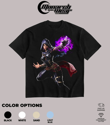 Monarch Wear Tekken 8 Zafina Azazel Claw Heavyweight Black T-Shirt