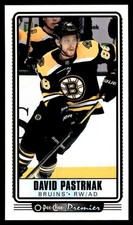 2021-22 O-Pee-Chee Premier Tallboys David Pastrnak Boston Bruins #P-20