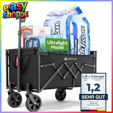 Faltbarer Bollerwagen 65L 100KG belastbar leicht klappbar für Camping