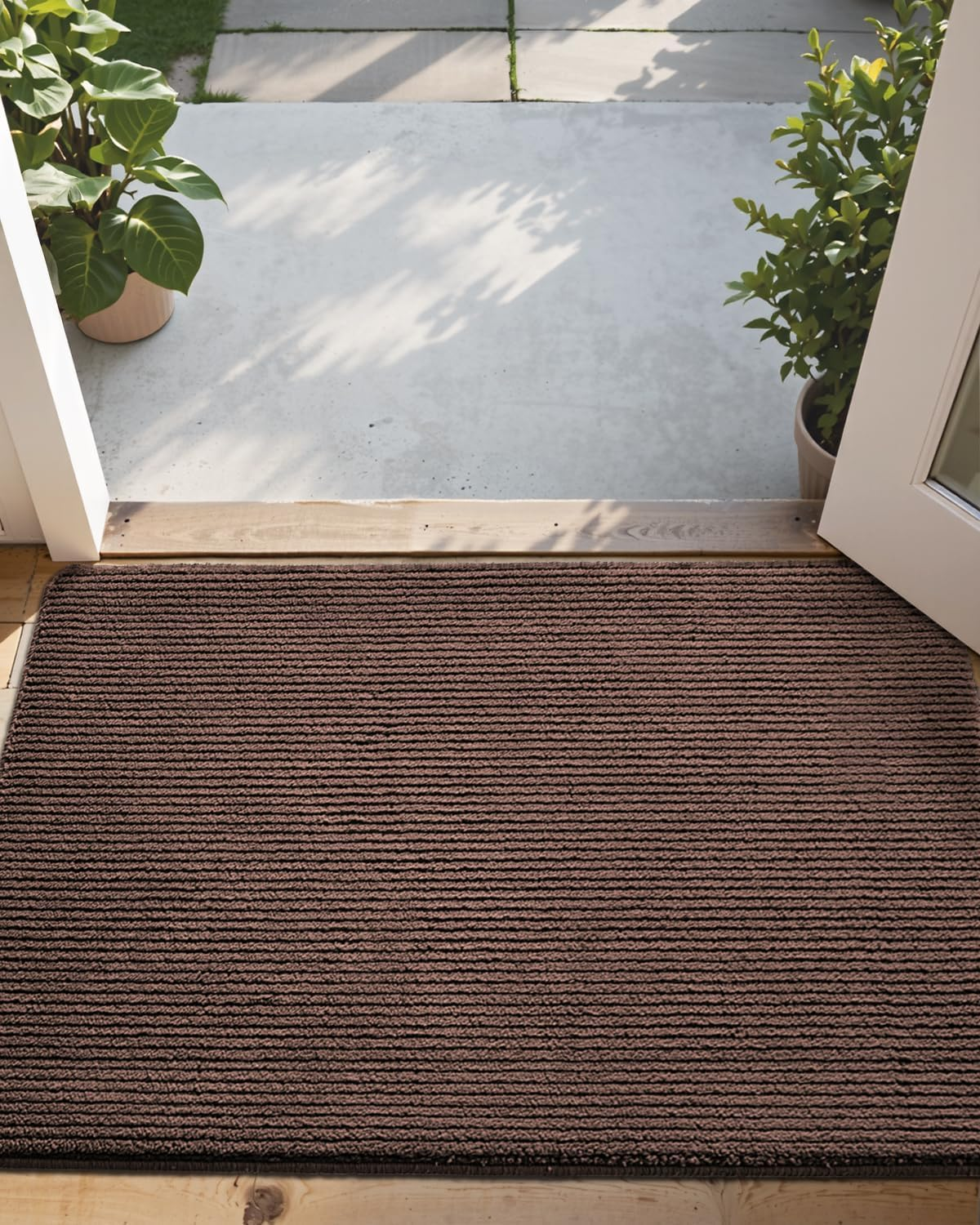 Non-Slip Low Profile Washable Entryway Doormat for Front Door