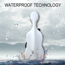 White Embedded handle cello case 4/4 Aviation composite materials with wheels