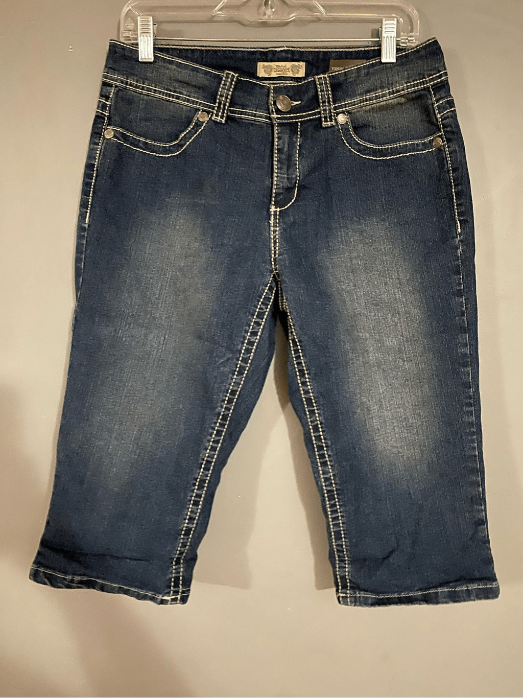 Nine West Vintage America Medium Wash Capri Pants Size 8/29