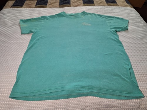 Vintage 80s Shucker's Hilton Head SC Souvenir Aqua Green T-shirt Size XL Stedman - Imagen 5 de 12