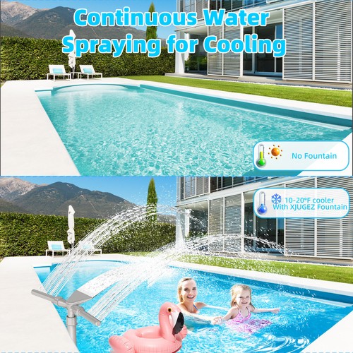 Pool Wasserfall-Spray-Teichbrunnen im Boden-Swimmingpool-Sprinkler Einstellbarer - Bild 7 von 10
