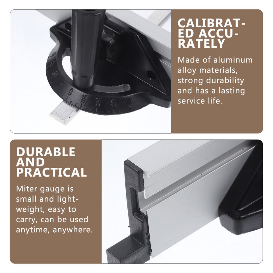 Precision Miter Gauge Table Saw Miter Fence Woodworking Miter Gauge for