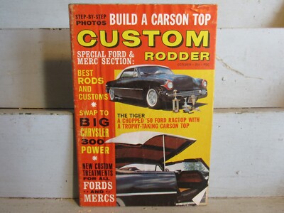 CUSTOM RODDER Magazine OCTOBER 1961: BROOKLYN HOT ROD ASSOC. FORD ...
