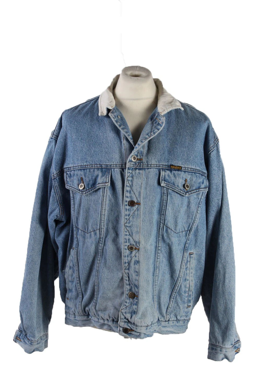 Denim Jacket 90s Retro Arizona Trucker Fashion Design Riders Blue Size XL-DJ1523