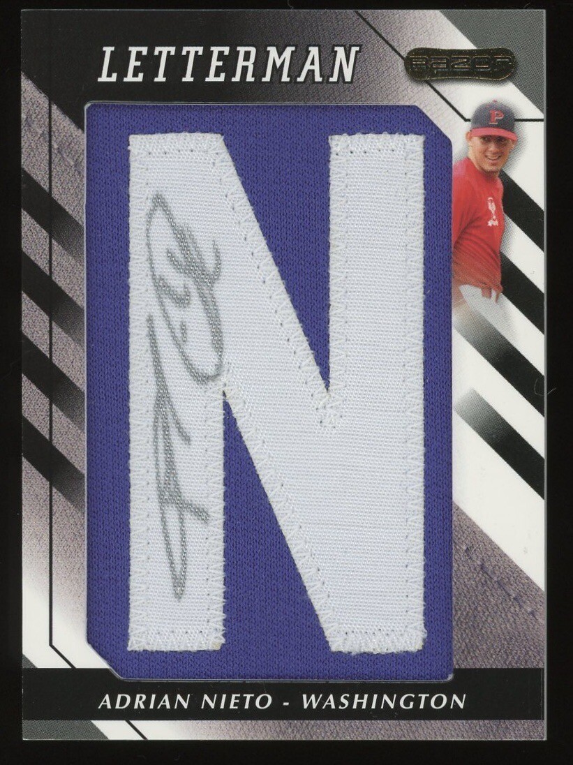 2008 Razor Letterman Auto Patch Adrian Nieto Chicago White Sox | eBay
