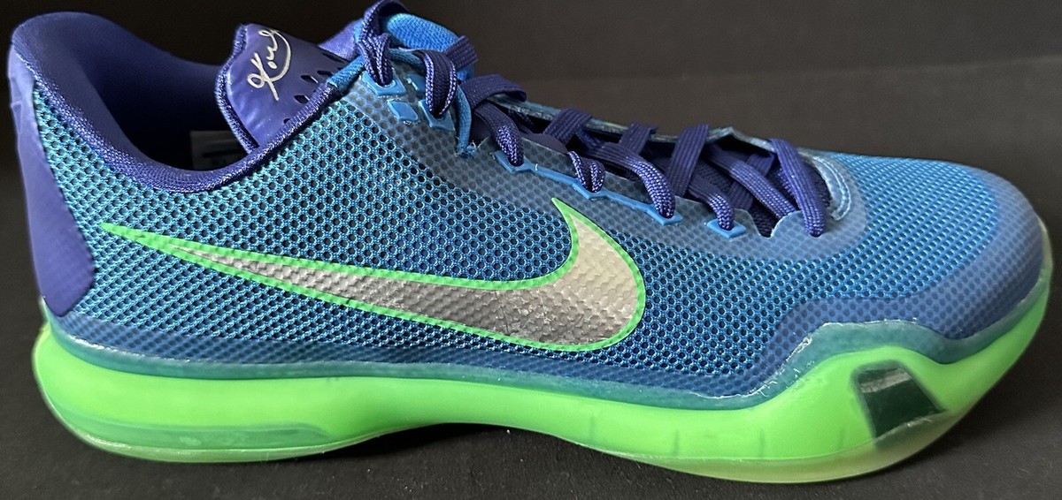 2015 Nike Kobe 10 X Low Emerald City Green Shock-Royal Blue  display picture 1