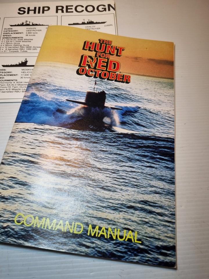 The Hunt for Red October - Big Box AMIGA Computer Game - Datasoft ...