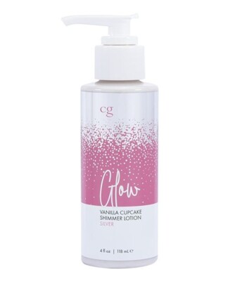 GLOW VANILLA CUPCAKE SHIMMER LOTION CRAZY GIRL SILVER  4 oz