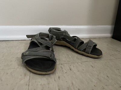 Womens ECCO Sport Water Sandals Grey/Orange - Size 40 US Size 9 Shoes