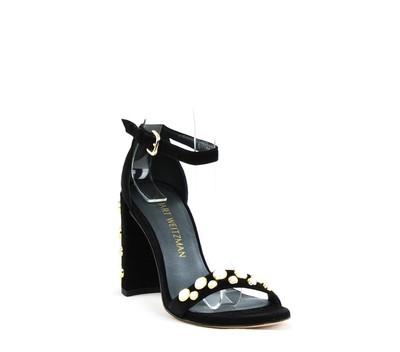 pearl heels black
